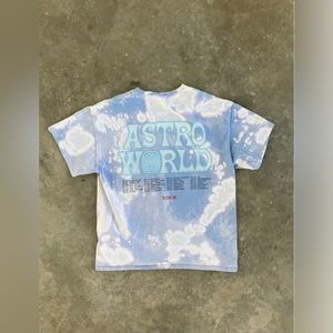 Travis Scott Blue TieDie ￼Astronaut Astroworld Tee